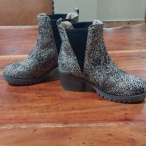 Leopard Print Ankle Boots